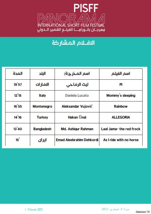Panorama International Short Film Festival - PISFF